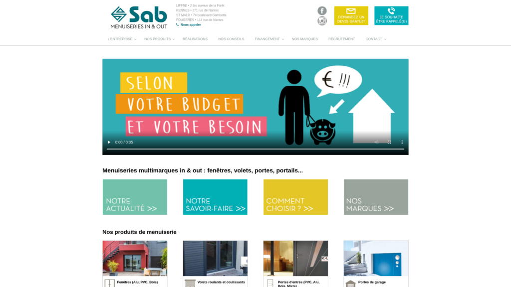 Menuiserie rennaise Sabouest